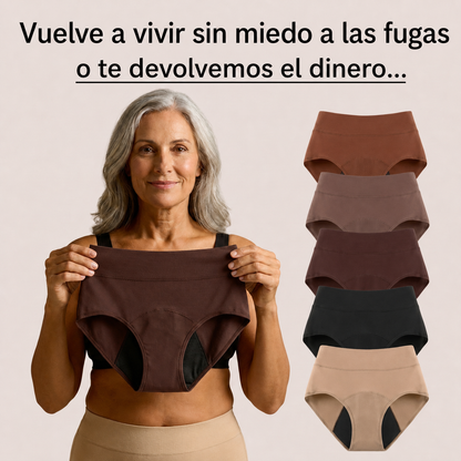 Ropa interior cómoda, discreta y a prueba de fugas