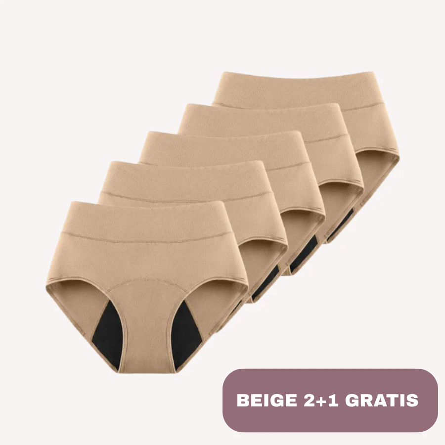 Bragas de soporte para el suelo pélvico y a prueba de fugas (flujo abundante) | 2+1 gratis