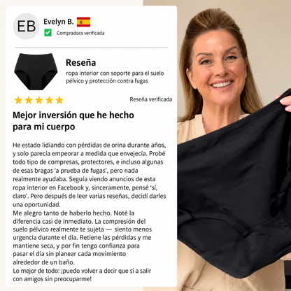 Ropa interior cómoda, discreta y a prueba de fugas