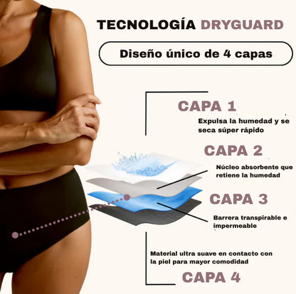Ropa interior cómoda, discreta y a prueba de fugas