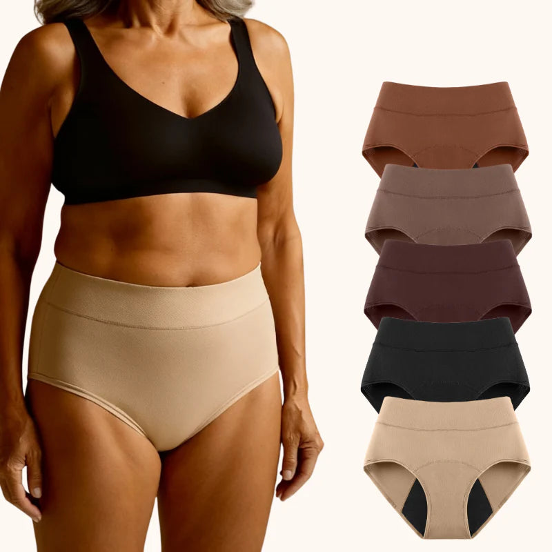 Bragas de soporte para el suelo pélvico y a prueba de fugas (flujo abundante) | 2+1 gratis