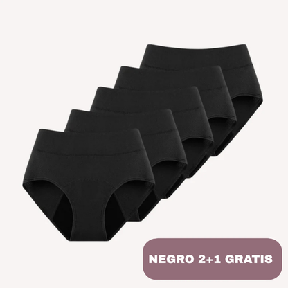 Bragas de soporte para el suelo pélvico y a prueba de fugas (flujo abundante) | 2+1 gratis